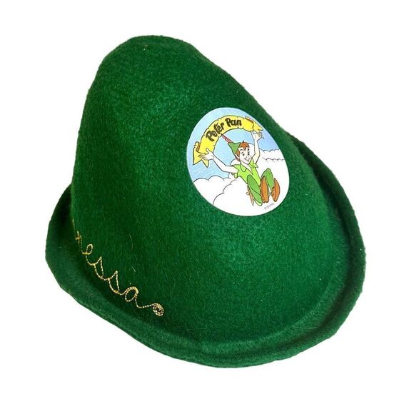 VTG Disney Peter Pan Felt Souvenir Hat 101 READ DESCRIPTION - Picture 1 of 9